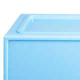 Stacked Sneaker Display Case Shoe Storage Blue - Side View