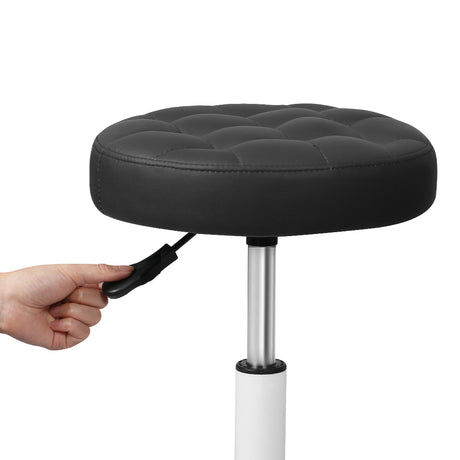 Levede 4x Rolling Bar Stool Swivel Salon SPA Chair Black-2018816867141029891