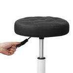 Levede 4x Rolling Bar Stool Swivel Salon SPA Chair Black-2018816867141029891