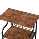 Levede Side Table 3-Tier Storage Shelf Modern Table - Side View