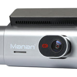 Manan 4K Car Dash Camera Front and Rear Wifi GPS 3 Lens - Side View