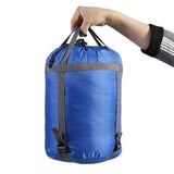 Mountview Single Sleeping Bag Bags Outdoor Blue - Side View