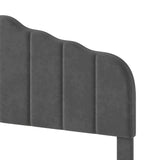 Levede Bed Frame Upholstered Platform Mattress Base Queen - Side View