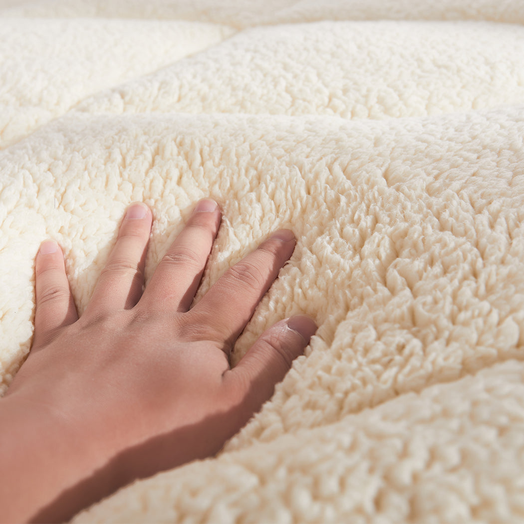 DreamZ Mattress Topper 100% Wool Underlay Queen-2018816827945259011