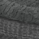 Pawz Orthopedic Plush Dog Bed Soft Washable Pet Bed Grey Cosy Cushion M Size - Side View