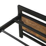 Levede Metal Bed Frame Queen Mattress - Side View