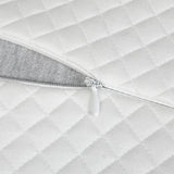 Dreamz Memory Pillow Supprt Shoulder FoamWhite Pillowcase - Side View