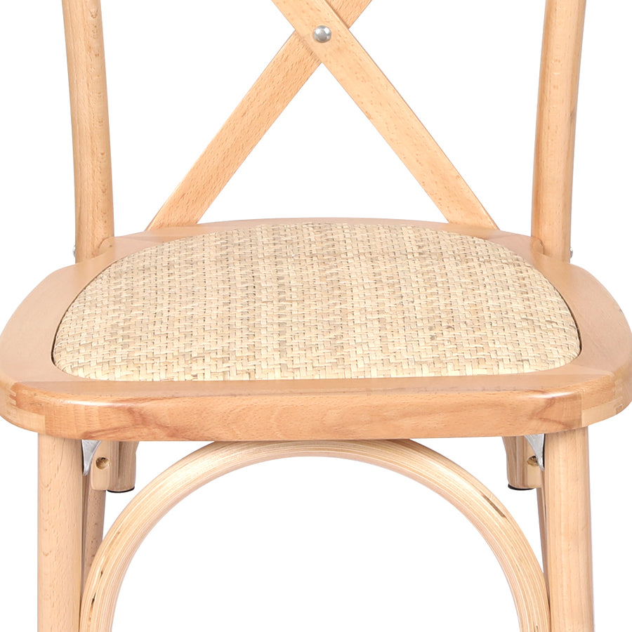 Levede 2X Dining Chairs Cross Back Chair-2006732835817394179