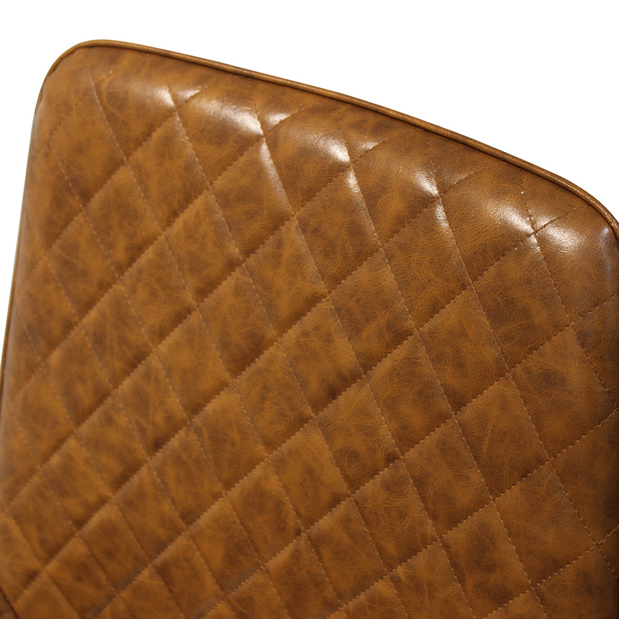 Dining Chairs x 8 Padded Seat PU Faux Leather-2018816926830170115
