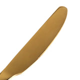 Stainless Steel Cutlery Set Travel Knife Gold - Side View