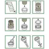 100m Nappy Bin Refill Kit Compatible - Side View