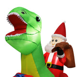 Santaco Christmas Inflatables Outdoor Santa Claus Riding Dinosaur Lights D�cor-2006733355185475587