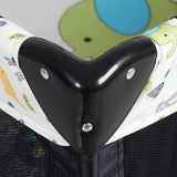BoPeep Baby Cot Bed Crib Portable Bassinet Black - Side View