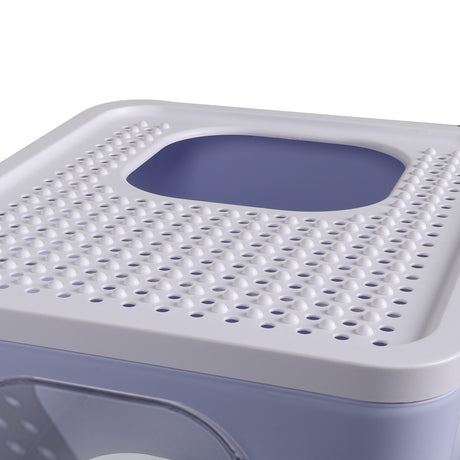PaWz Cat Litter Box Fully Enclosed Toilet Purple-2018816757032161283
