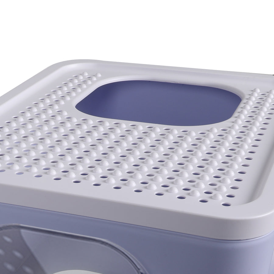 PaWz Cat Litter Box Fully Enclosed Toilet Purple-2018816757032161283