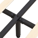 Levede Floating Bed Frame Queen with Headboard LED Lights Mattress Base - Side View
