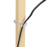 EMITTO Floor Lamp LED Storage Shelf Khaki - Side View