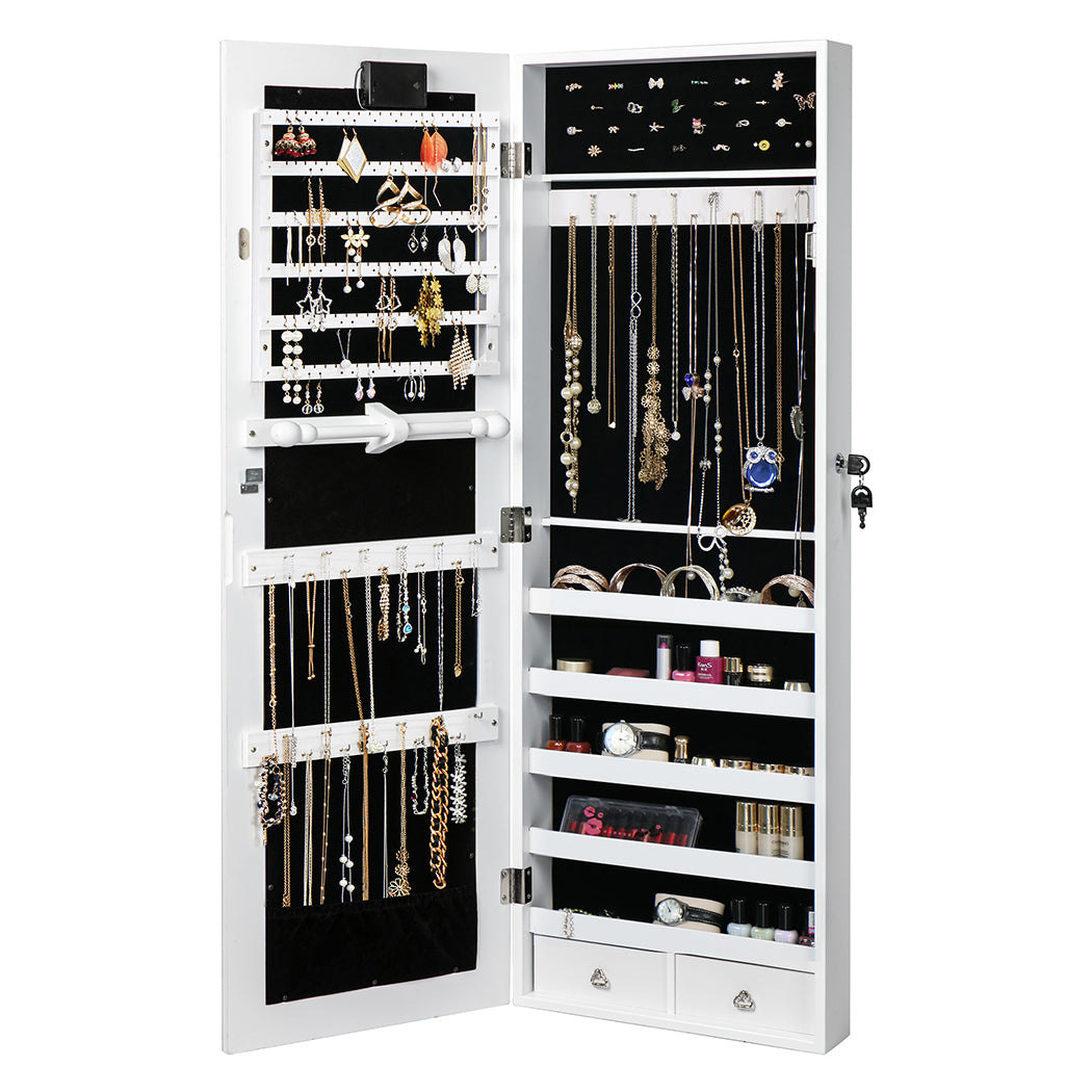 Levede Mirror Jewellery Cabinet Touch-2006733194996617219