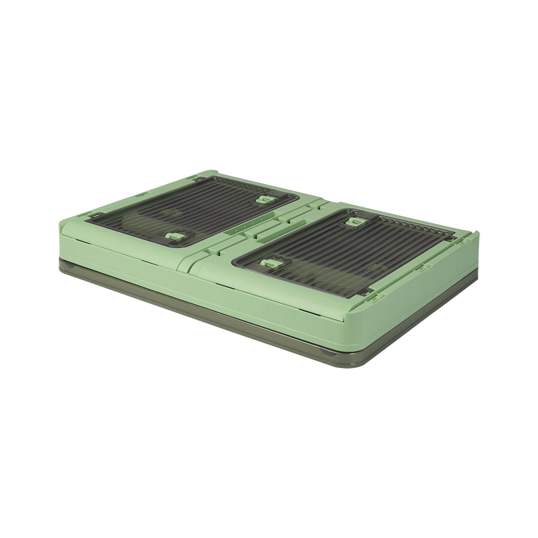 Storage Box Plastic Stackable Container L Green Large-2006733025555124227