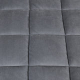DreamZ Quilt Doona Comforter Blanket Grey Queen - Side View