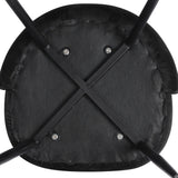 Levede 2x Dining Chairs Kitchen Cafe Black - Side View