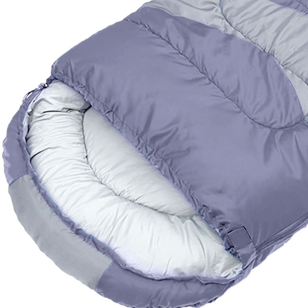 Mountview Single Sleeping Bag Bags Outdoor Grey-2006732920684941315