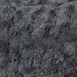 PaWz Calming Dog Bed Warm Soft Plush L Dark Grey Large - Side View