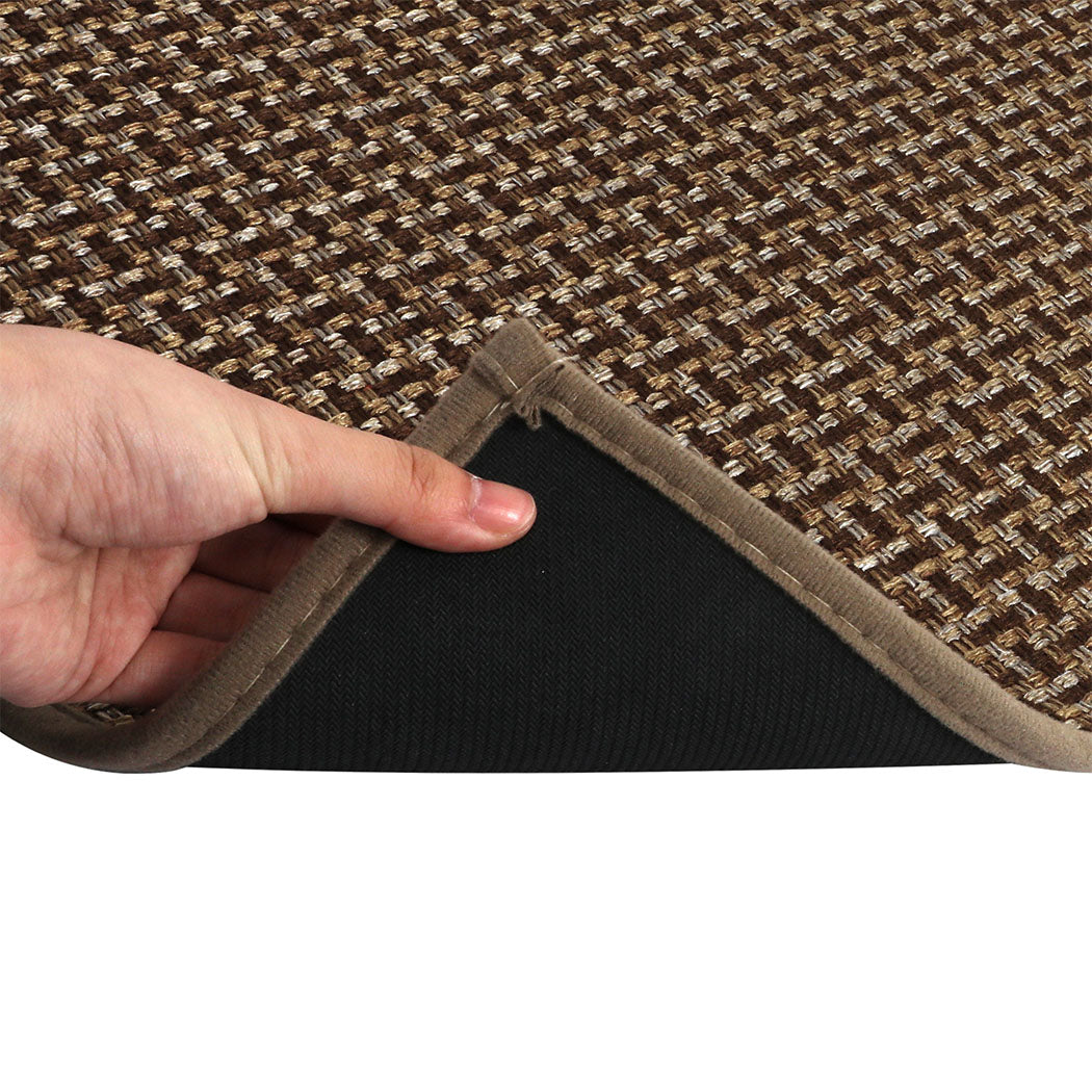 Marlow Kitchen Rug 2PCS Woven Non Slip Absorbent Brown-1954802460694548483
