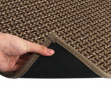 Marlow Kitchen Rug 2PCS Woven Non Slip Absorbent Brown - Side View