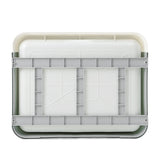 PaWz Foldable Cat Litter Box Tray Enclosed Grey - Side View