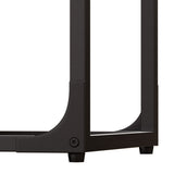 Levede C-shaped End Table Side Sofa Coffee Wood Overbed Laptop Table Industrial - Side View