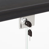 Stacked 169cm Tall Glass Display Cabinet 4 Tier - Side View