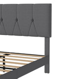 Levede Bed Frame Upholstered Platform Mattress Base Queen - Side View