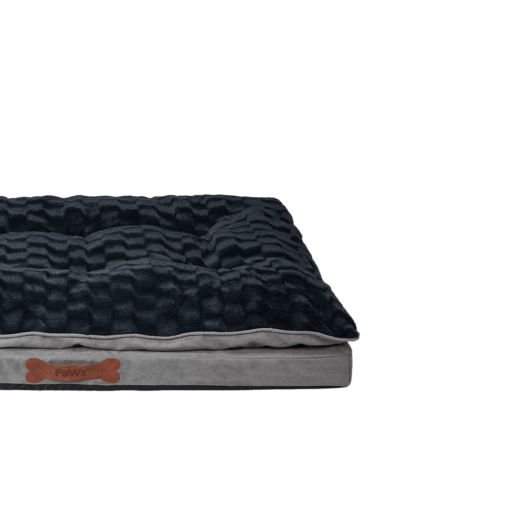 Dog Calming Bed Warm Soft Plush Comfy XL Grey X-Large-1954802527811801091