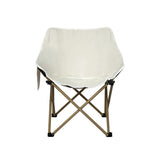 Levede Folding Camping Moon Chair Lightweight Beige-2018816695149400067