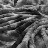 Dreamz Luxury Tie-dyed Blanket Grey 127cm x 152cm - Side View
