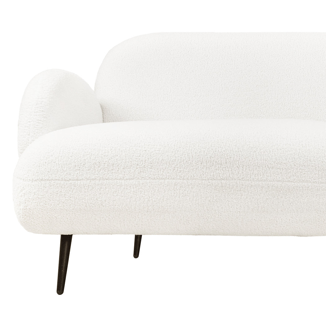 Levede Cloud Sofa 3 Seater Sherpa Fleece White-1954802386396647427