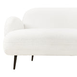 Levede Cloud Sofa 3 Seater Sherpa Fleece White - Side View