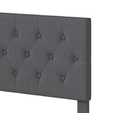 Levede Bed Frame Upholstered Platform Mattress Base Double - Side View