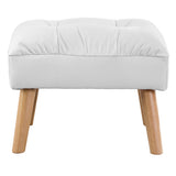 Levede Accent Ottoman Chair Footstool - Side View