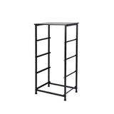 Levede Storage Cabinet Tower Chest Dark Grey - Side View