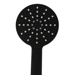 Shower Head High Pressure Set Rain Round Black-2006733239447851011