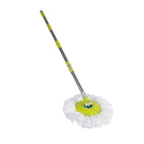 Cleanflo Spin Mop Bucket Set 360? Spinning Green - Side View