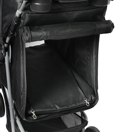PaWz Large Pet Stroller Dog Cat Carrier Black-2006733030508597251