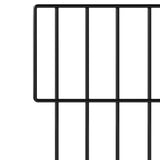 Mountview 10 Pcs Garden Fence Border Rustproof Metal - Side View