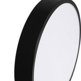 EMITTO 3-Colour Ultra-Thin 5CM LED Ceiling 36W Black - Side View