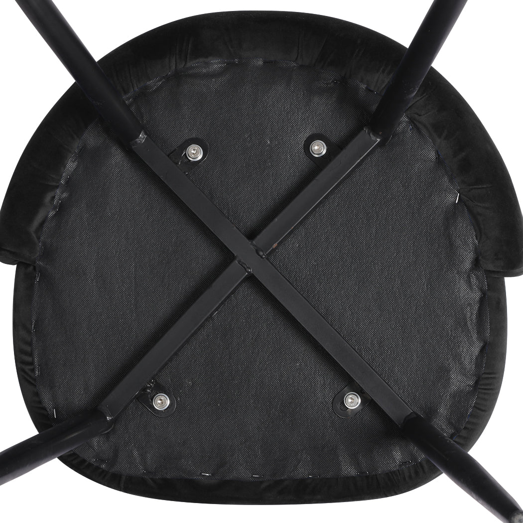 Levede 4x Dining Chairs Kitchen Cafe Black-2006732720193015811