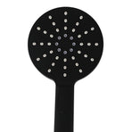 High Pressure Shower Head Set Rain Round Black-2006733239775006723