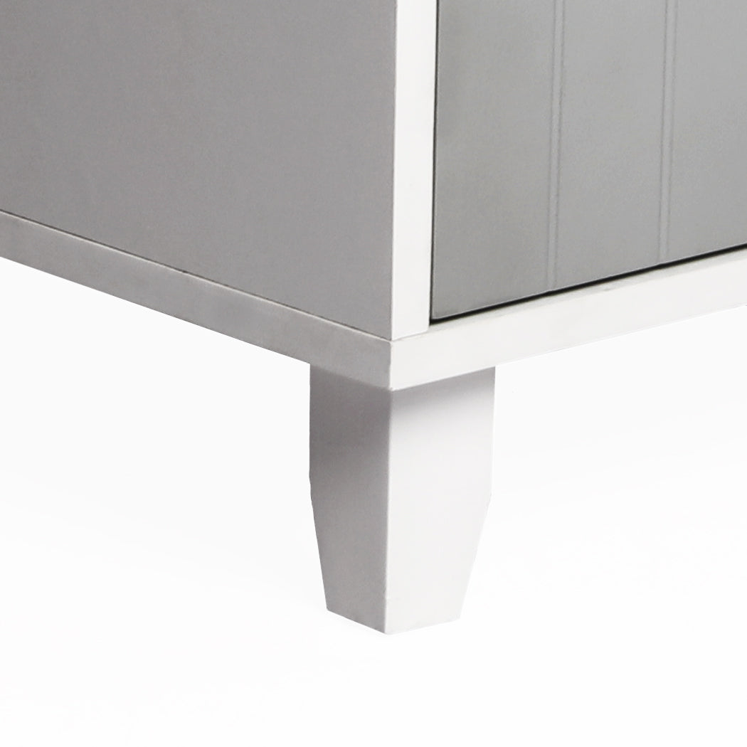 PaWz Enclosed Cat Litter Cabinet Box Grey-2018816830264709123