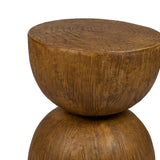 Levede Side Table Terrazzo Coffee Tables Oak - Side View